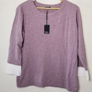 Vila Milano lightweight sweater wool blend 3/4 sle